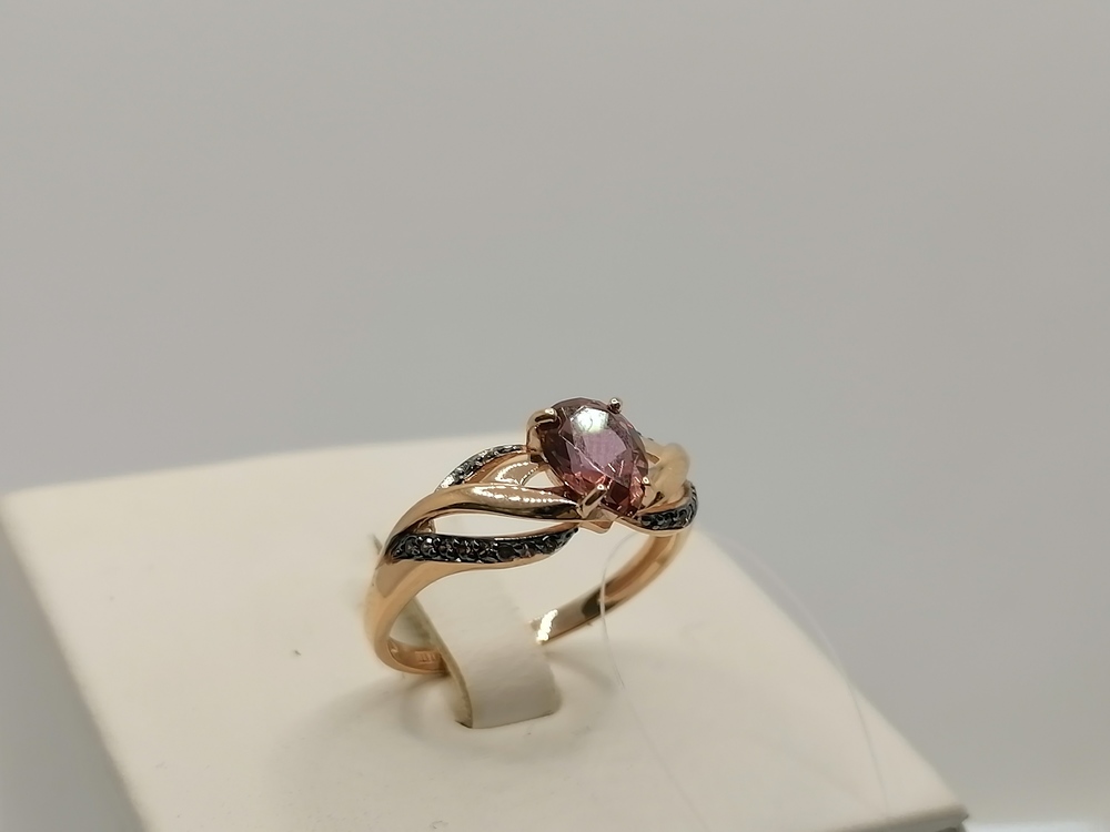 КОЛЬЦО С КАМНЯМИ (Au 585)