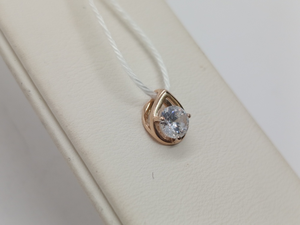 ПОДКМ585 ПОДВЕСКА С КАМНЕМ (Au 585)