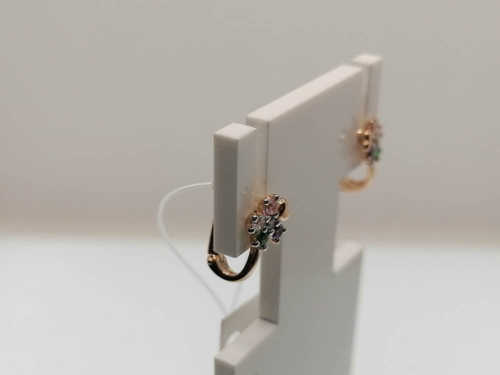 СЕРЬГИ С КАМНЯМИ (Au 585)