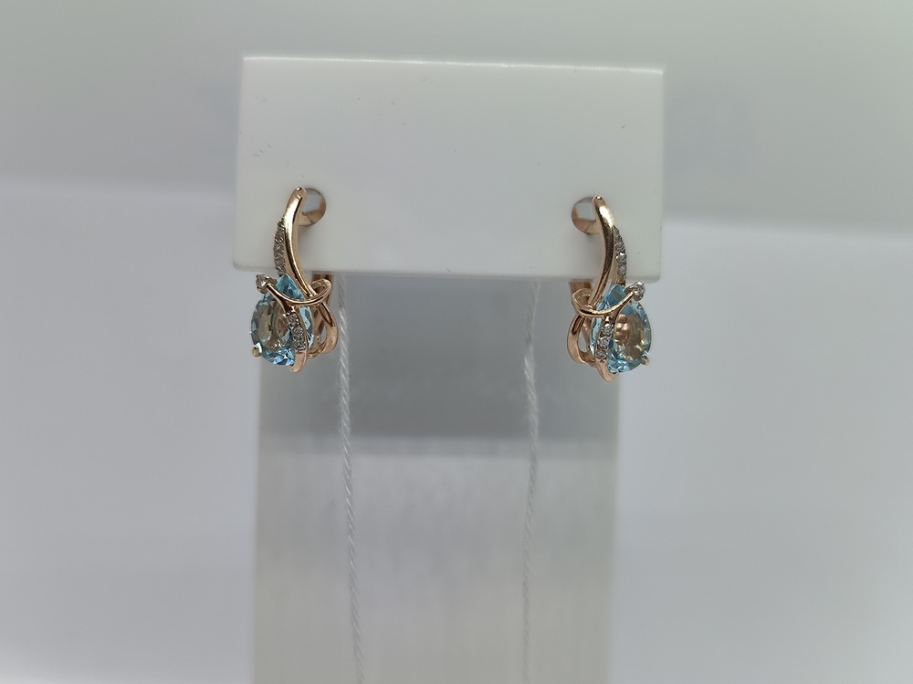 СЕРЬГИ С КАМНЯМИ (Au 585)