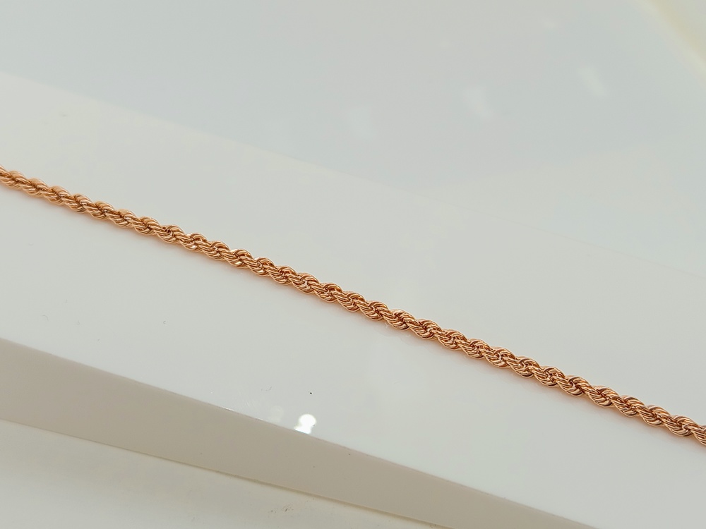 БРАСЛЕТ ПУСТОТЕЛЫЙ Веревка (Au 585)