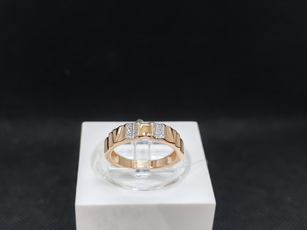 КОЛЬЦО С КАМНЯМИ (Au 585)