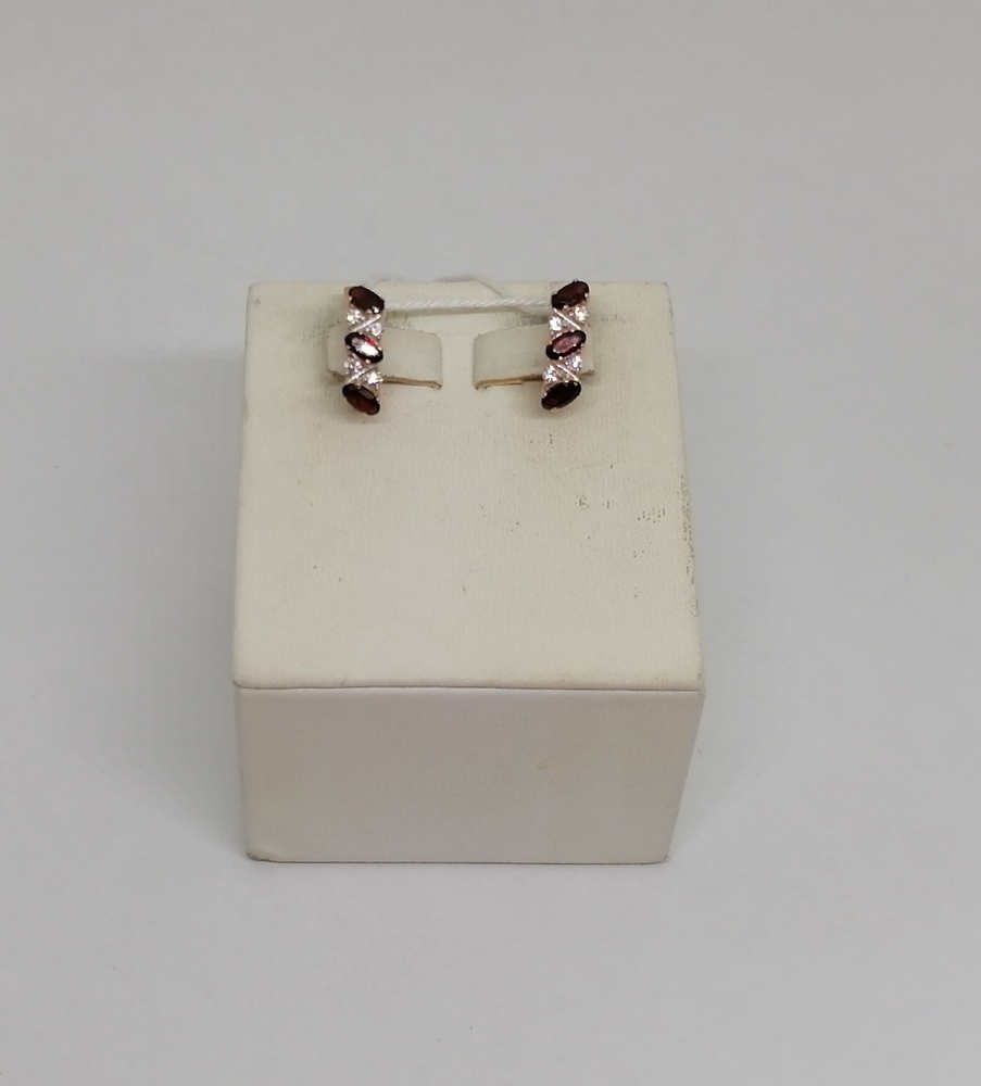 СКМИ585 СЕРЬГИ С КАМНЯМИ (Au 585)