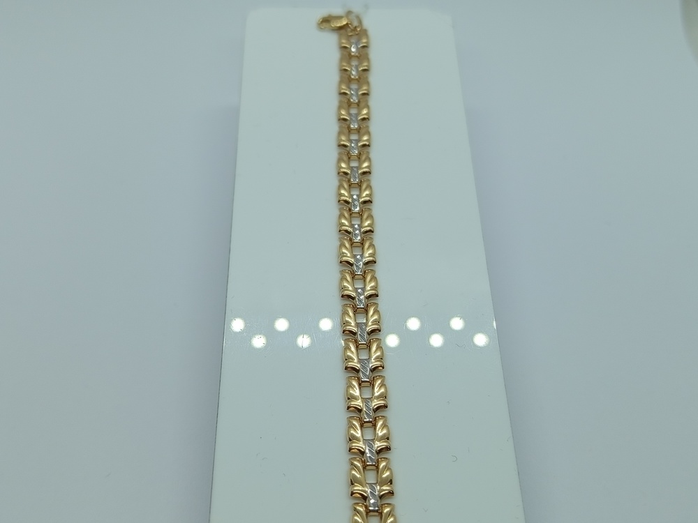 БРАСЛЕТ ПОЛНОВЕСНЫЙ Штамповка Au 585