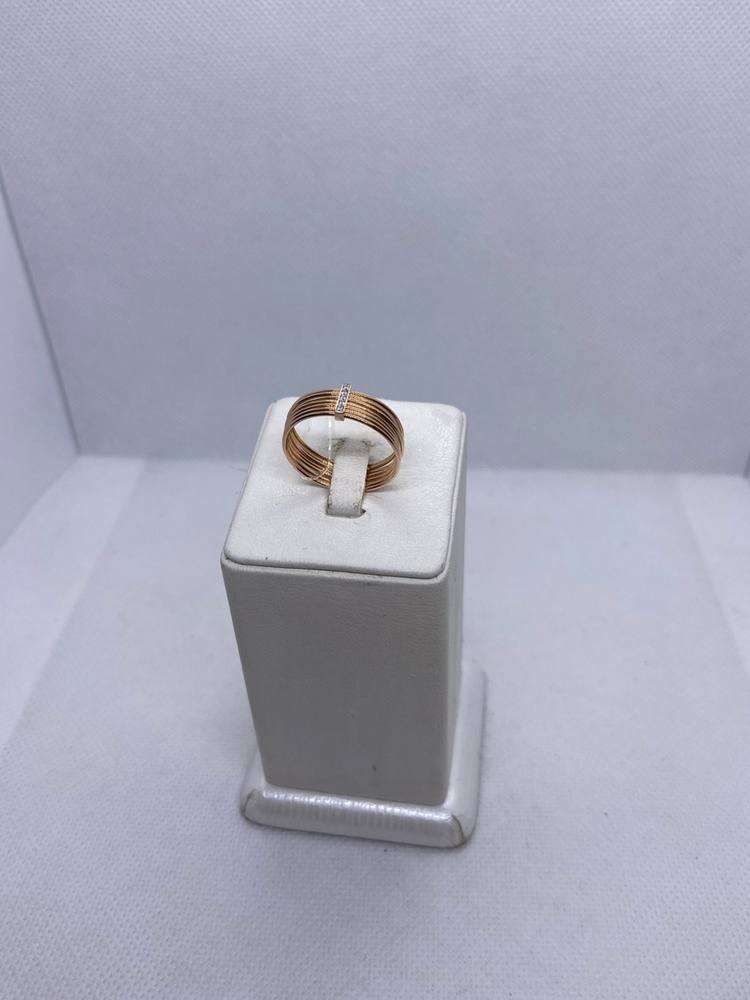 КОЛЬЦО С КАМНЯМИ (Au 585)