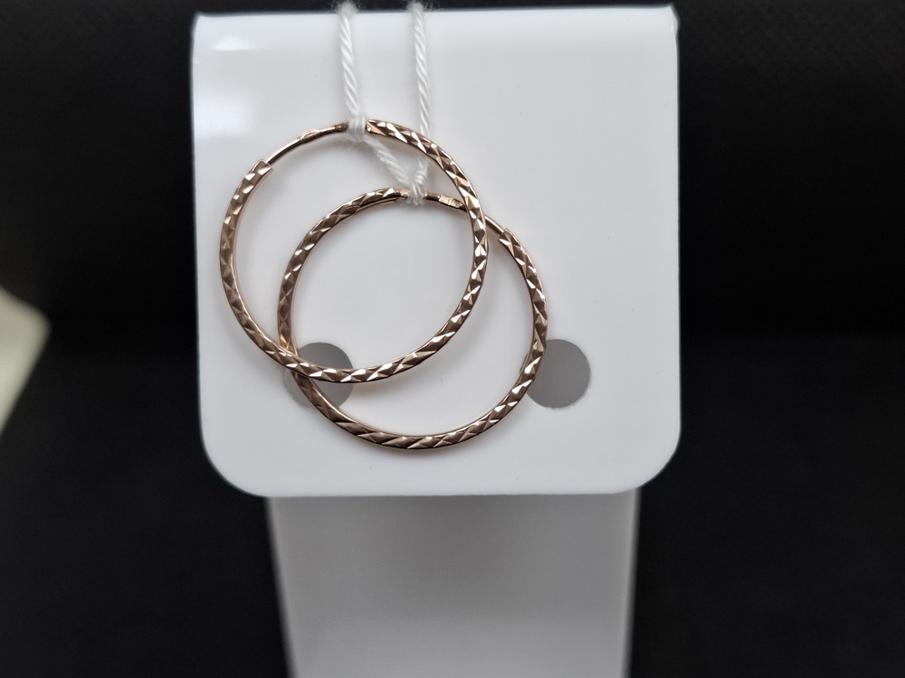 СКОН375 СЕРЬГИ КОНГО (Au 375)