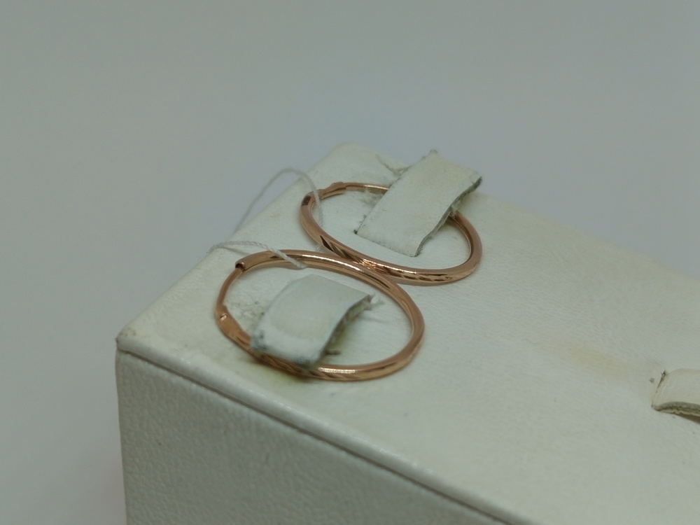 СКОН585 СЕРЬГИ КОНГО (Au 585)