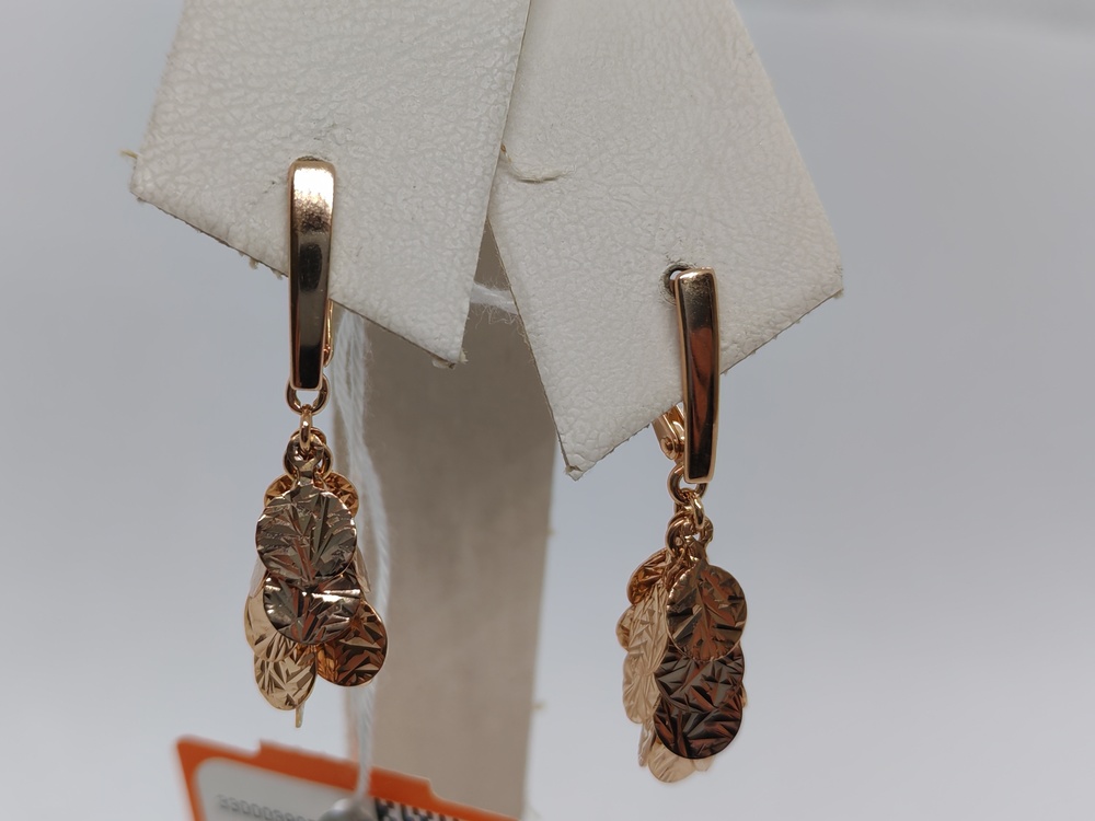 СБКМ585 СЕРЬГИ БЕЗ КАМНЯ (Au 585)