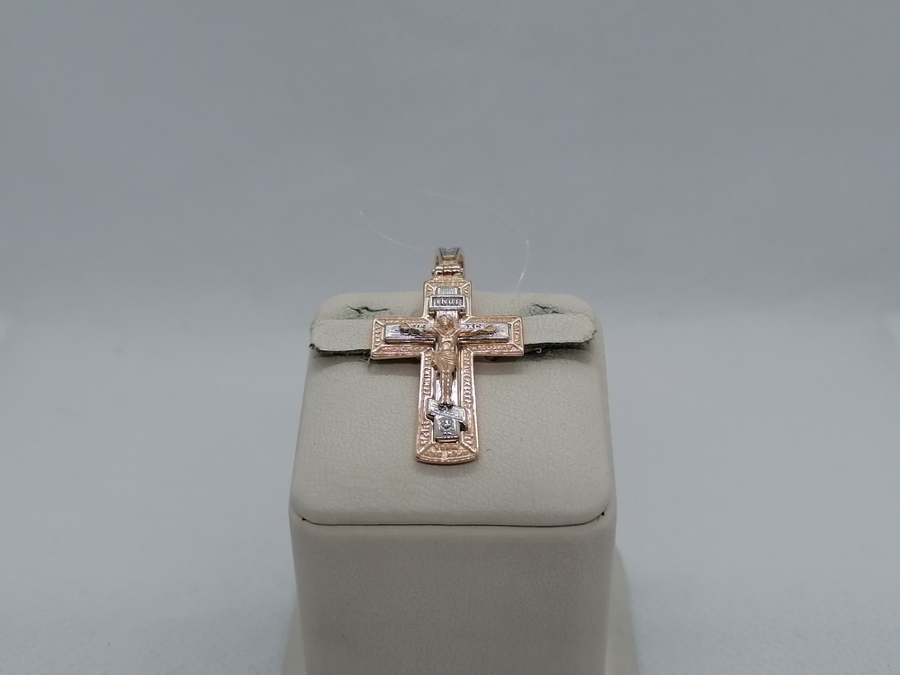 ПОДВЕСКА КРЕСТ без камня (Au 585)