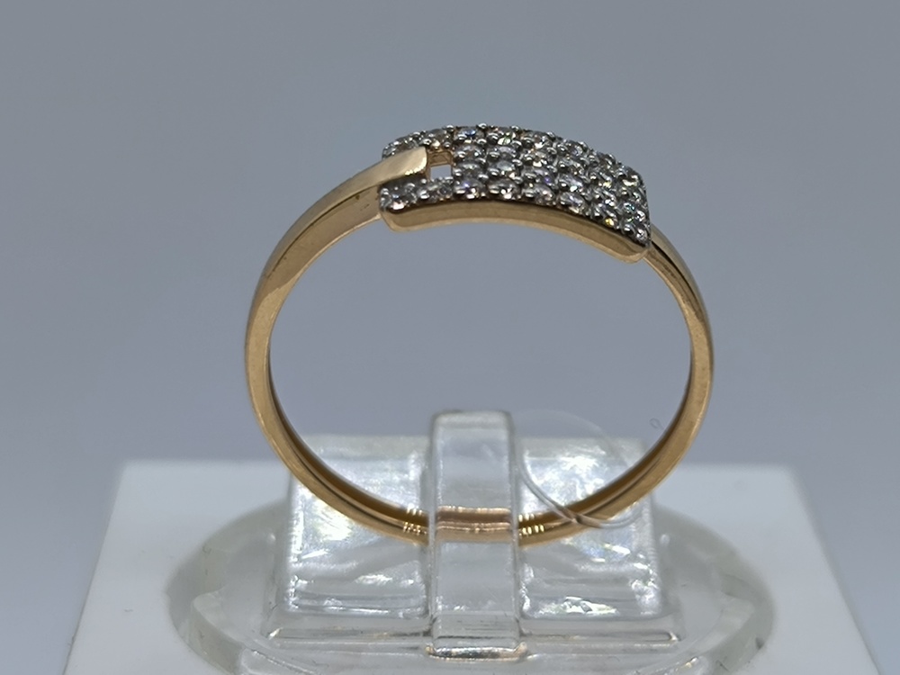 КОЛЬЦО С КАМНЯМИ (Au 585)