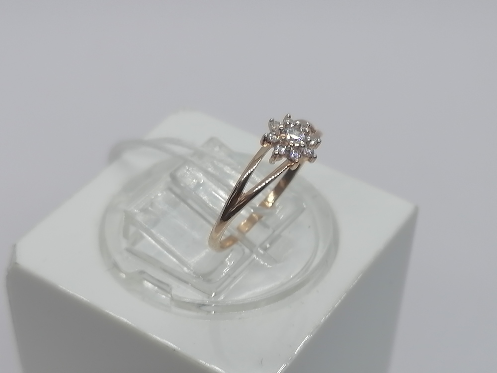 КОЛКМИ585 КОЛЬЦО С КАМНЯМИ (Au 585)