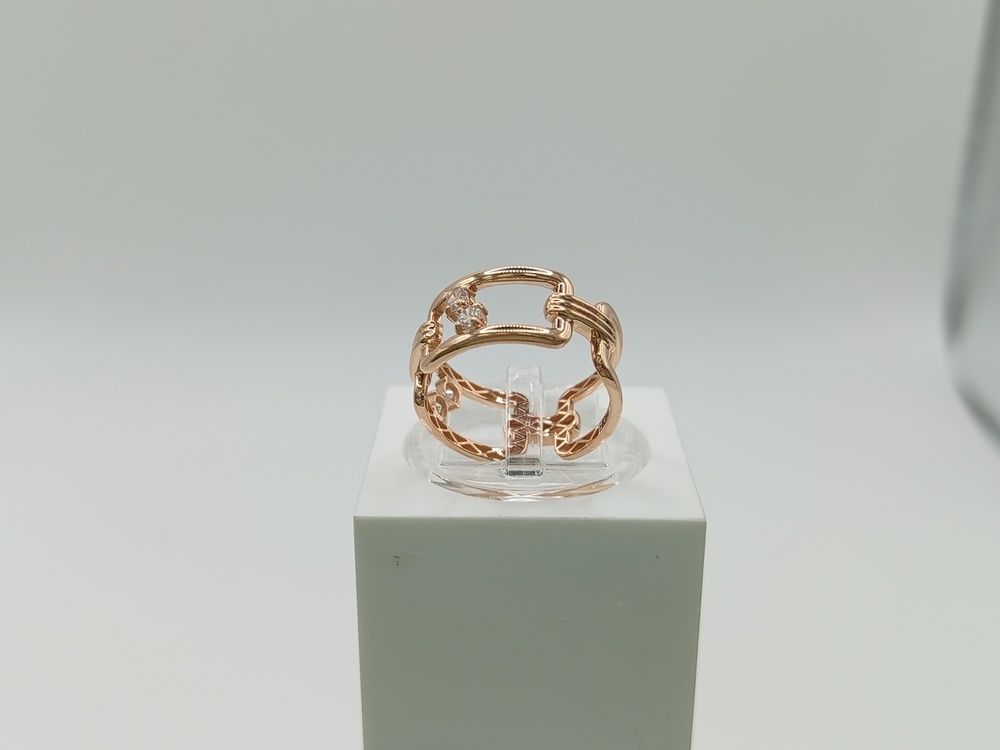 КОЛЬЦО С КАМНЯМИ (Au 585)