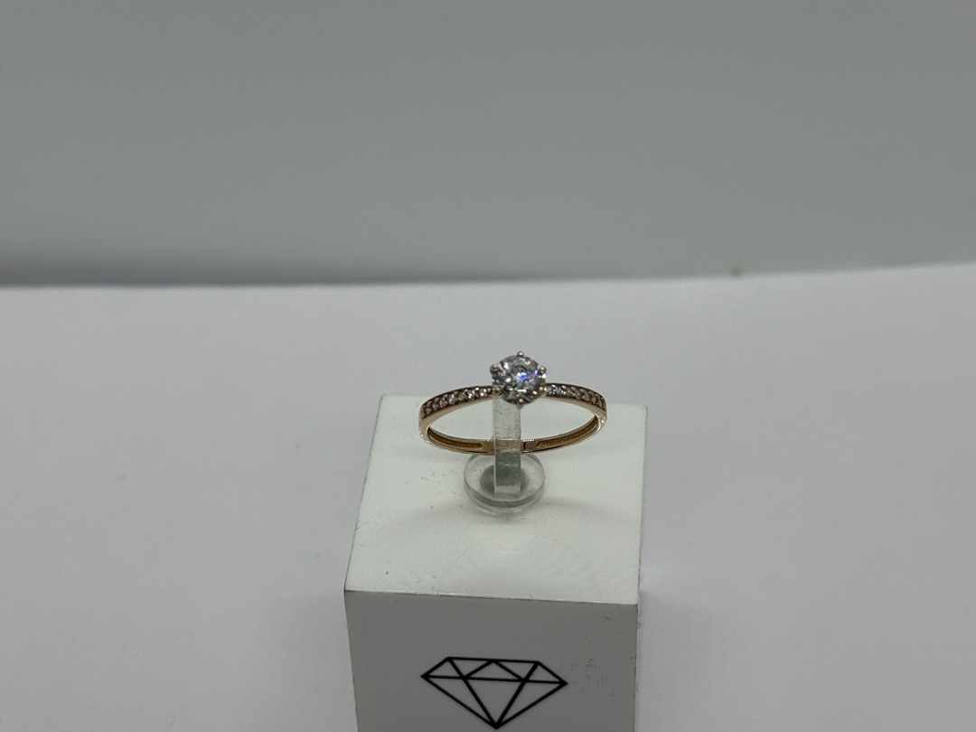 КОЛКМИ585 КОЛЬЦО С КАМНЯМИ (Au 585)