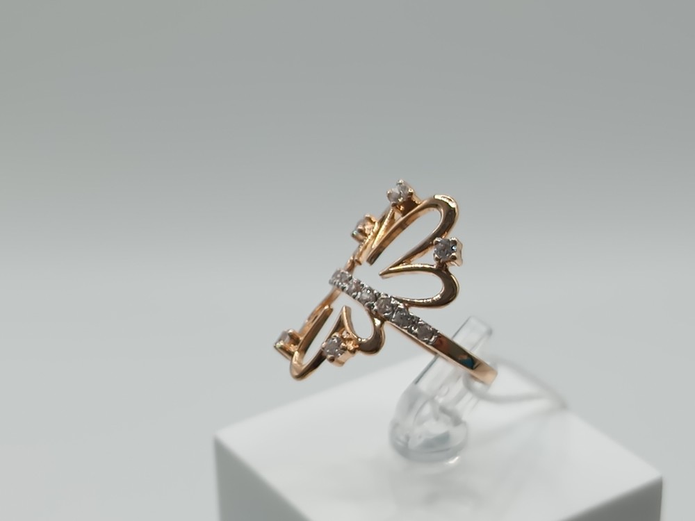 КОЛЬЦО С КАМНЯМИ (Au 585)