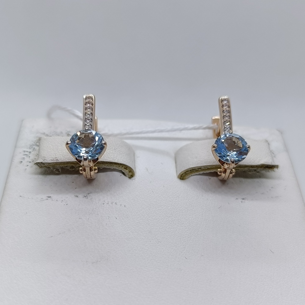 СЕРЬГИ С КАМНЯМИ (Au 585)