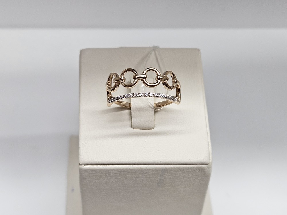 КОЛЬЦО С КАМНЯМИ (Au 585)