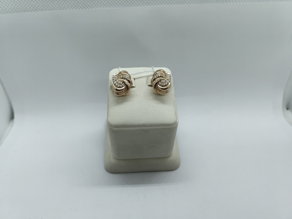 СКМИ585 СЕРЬГИ С КАМНЯМИ (Au 585)