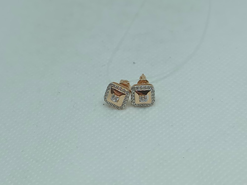 СЕРЬГИ ПУСЕТЫ с камнями (Au 585)