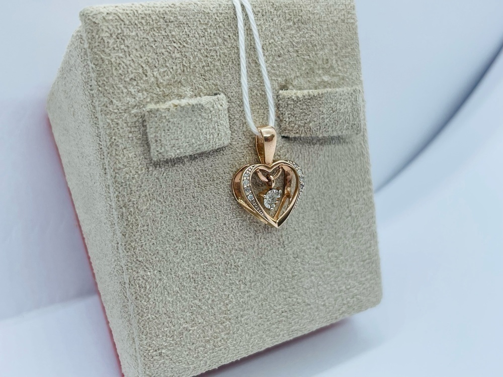 ПОДКМИ585 ПОДВЕСКА С КАМНЯМИ (Au 585)