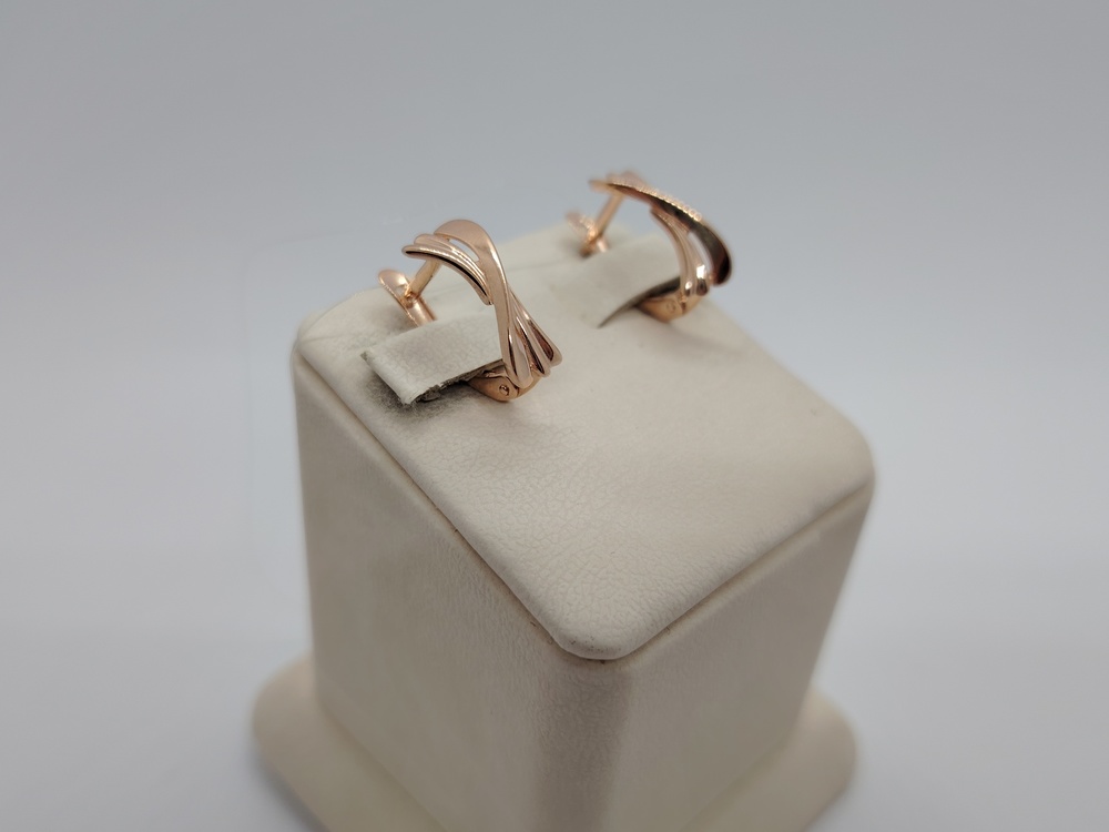 СЕРЬГИ БЕЗ КАМНЯ (Au 585)