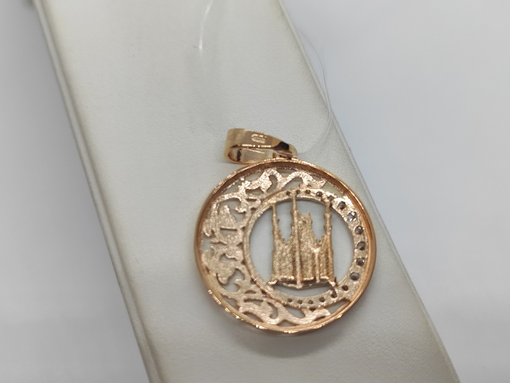 ПОДВЕСКА МЕЧЕТЬ с камнями (Au 585)