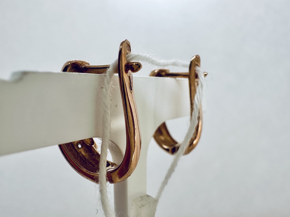 СКМИ585 СЕРЬГИ С КАМНЯМИ (Au 585)