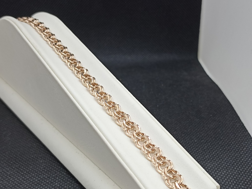 БРАСЛЕТ ПУСТОТЕЛЫЙ Бисмарк (Au 585)