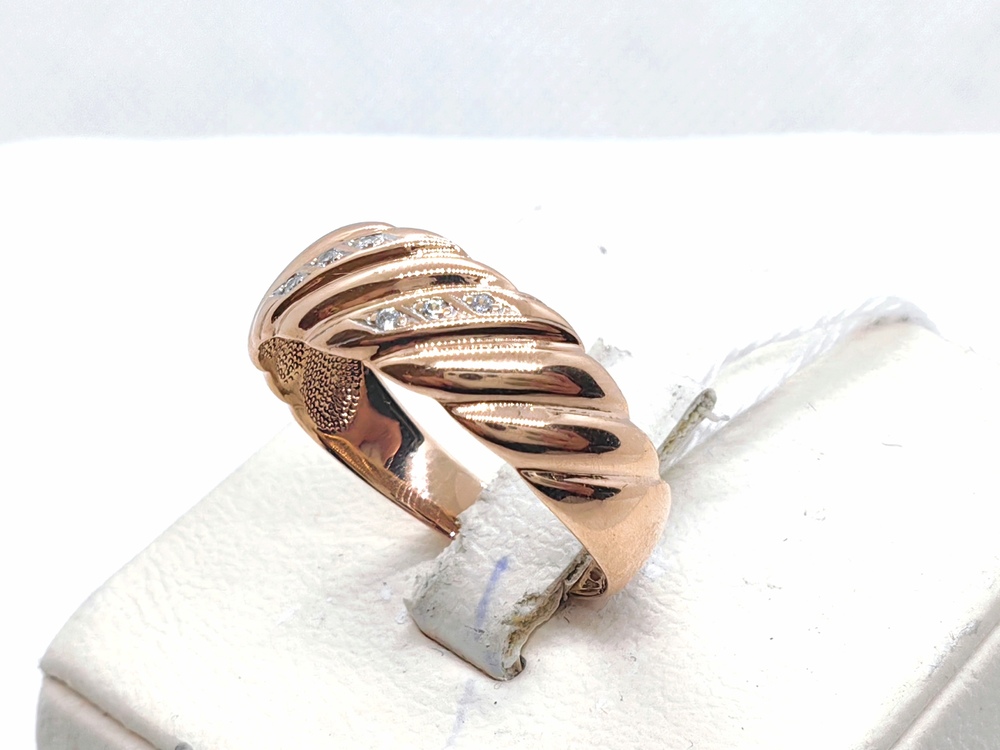 КОЛЬЦО С КАМНЯМИ (Au 585)