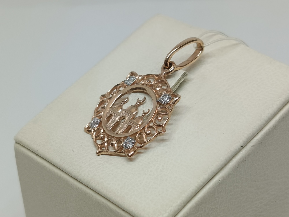 ПОДВЕСКА МЕЧЕТЬ с камнями (Au 585)