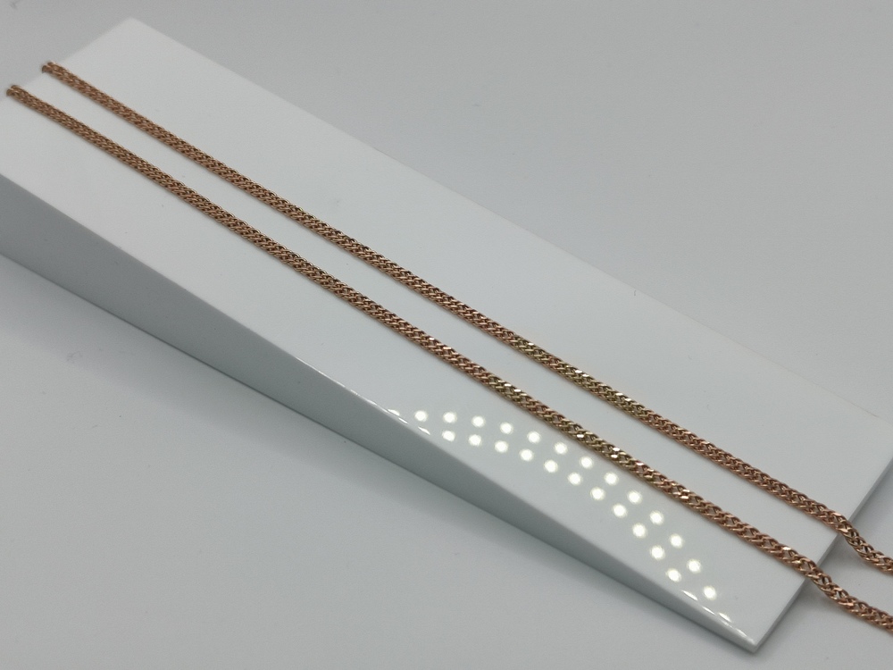 ЦЕПЬ ПУСТОТЕЛАЯ Ромб двойной (Au 585)