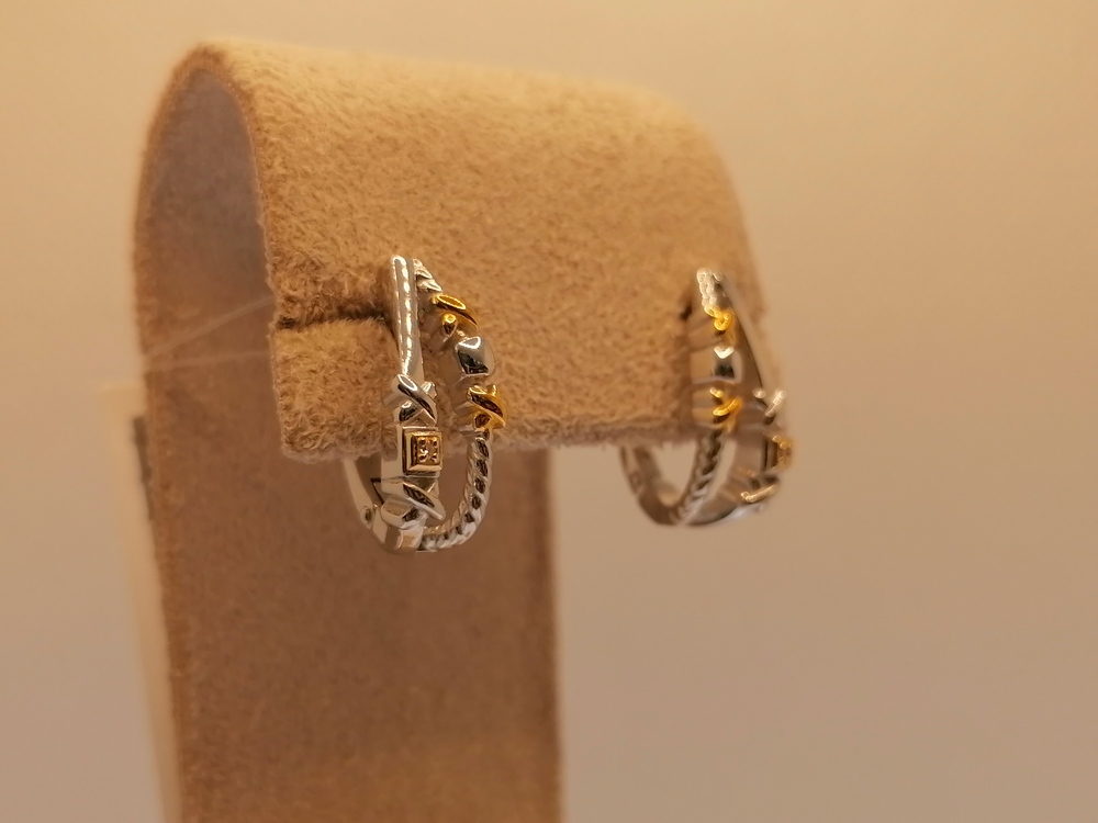 СЕРЬГИ БРИЛЛИАНТ (Ag 925)