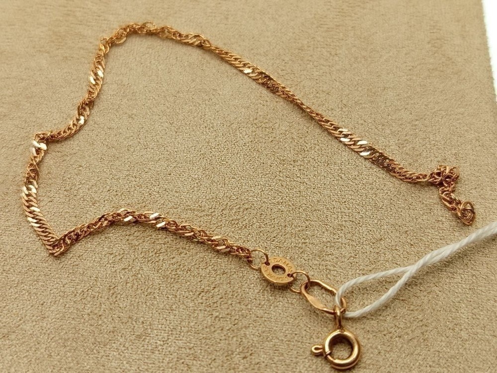 БРАСЛЕТ ПУСТОТЕЛЫЙ Сингапур Au 585