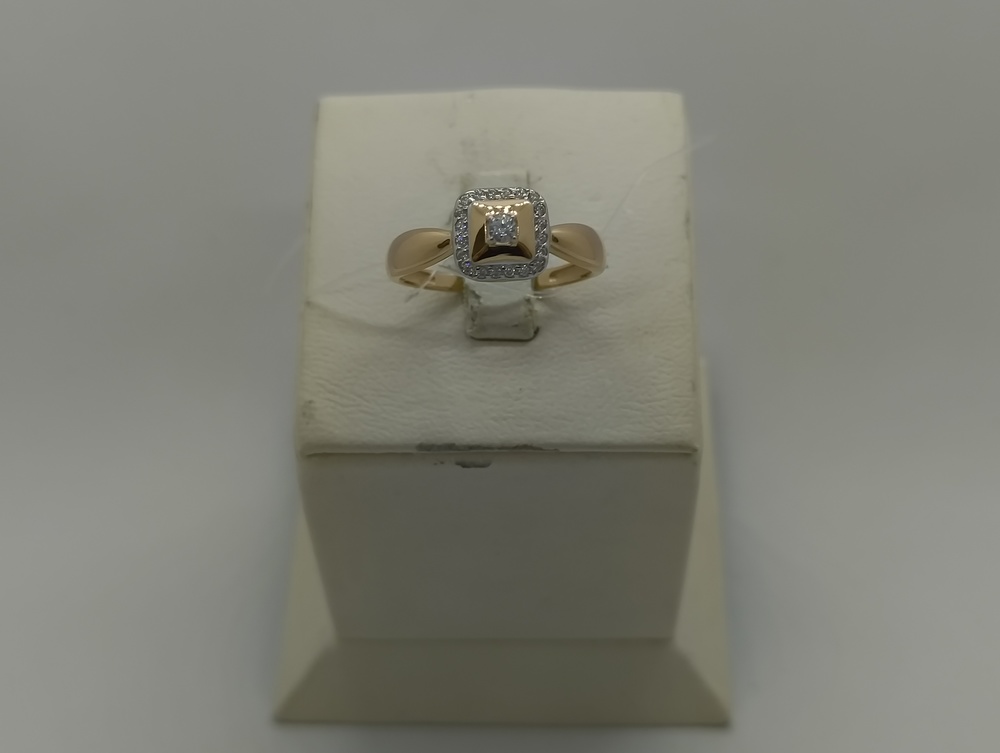 КОЛЬЦО С КАМНЯМИ (Au 585)