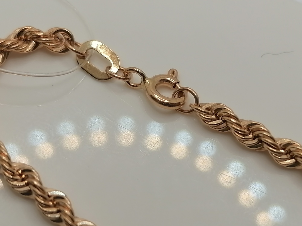 ЦЕПЬ ПУСТОТЕЛАЯ Веревка (Au 585)