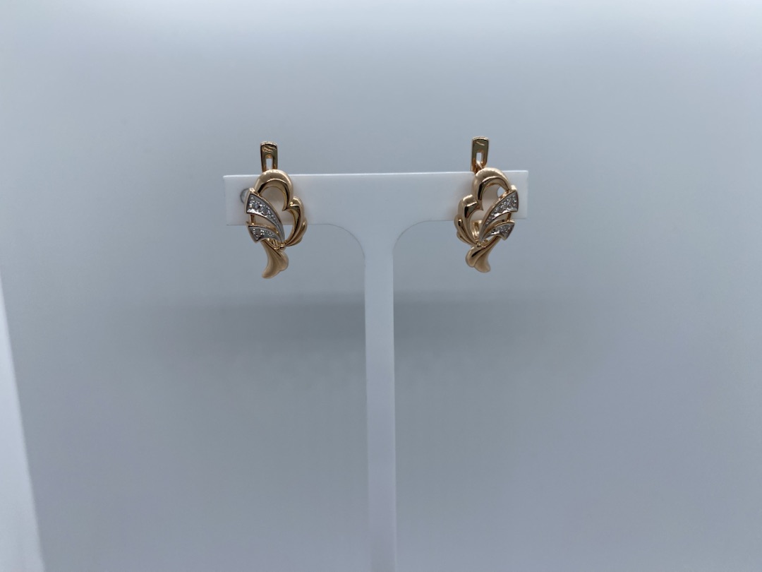 СЕРЬГИ С КАМНЯМИ (Au 585)