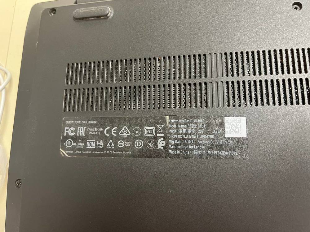 Ноутбук Lenovo Ideapad S145; Ryzen 3 3200U, Radeon Vega 3, 8 Гб, 480 Гб, Нет