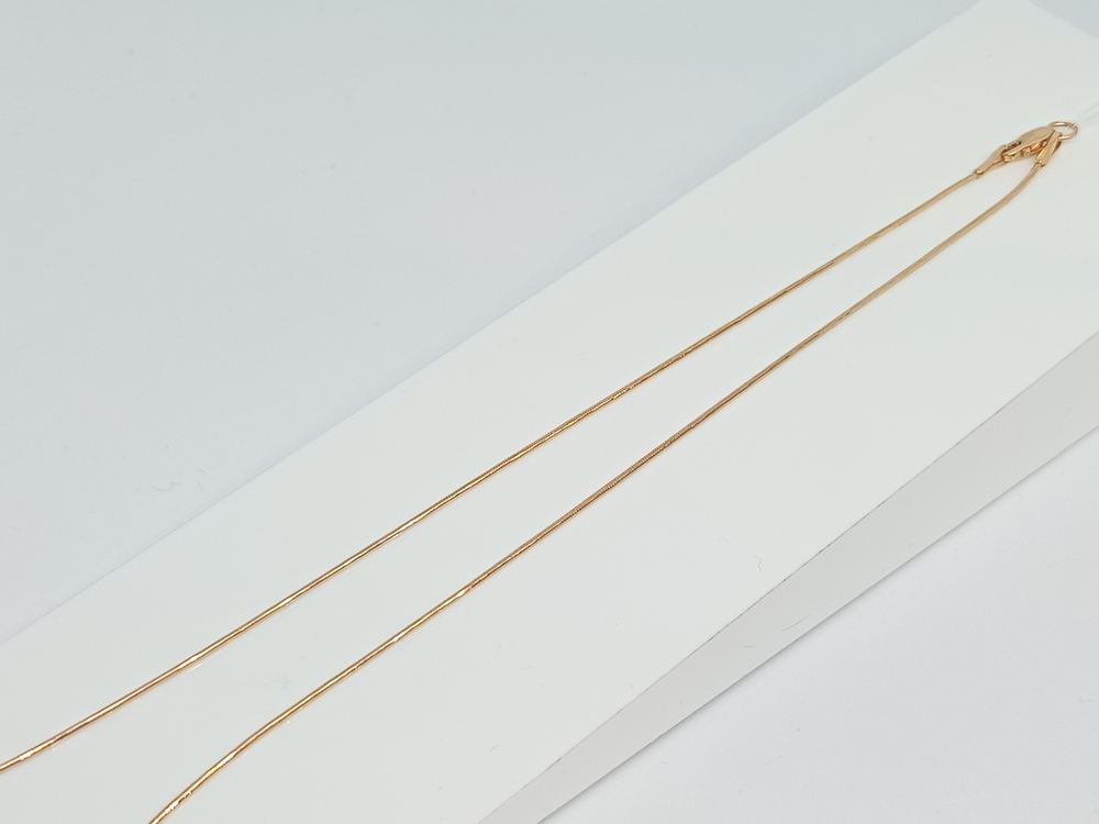 НЦ 12-078 ЦЕПЬ ПОЛНОВЕСНАЯ Жгут(снейк) (Au 585)