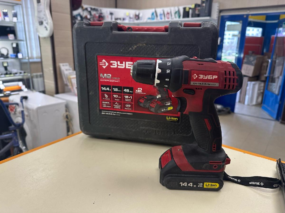 Шуруповерты Зубр ДА-14,4-2-Ли;