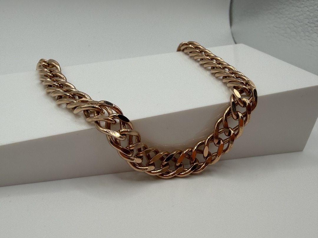 БРАСЛЕТ ПОЛНОВЕСНЫЙ Ромб двойной Au 585