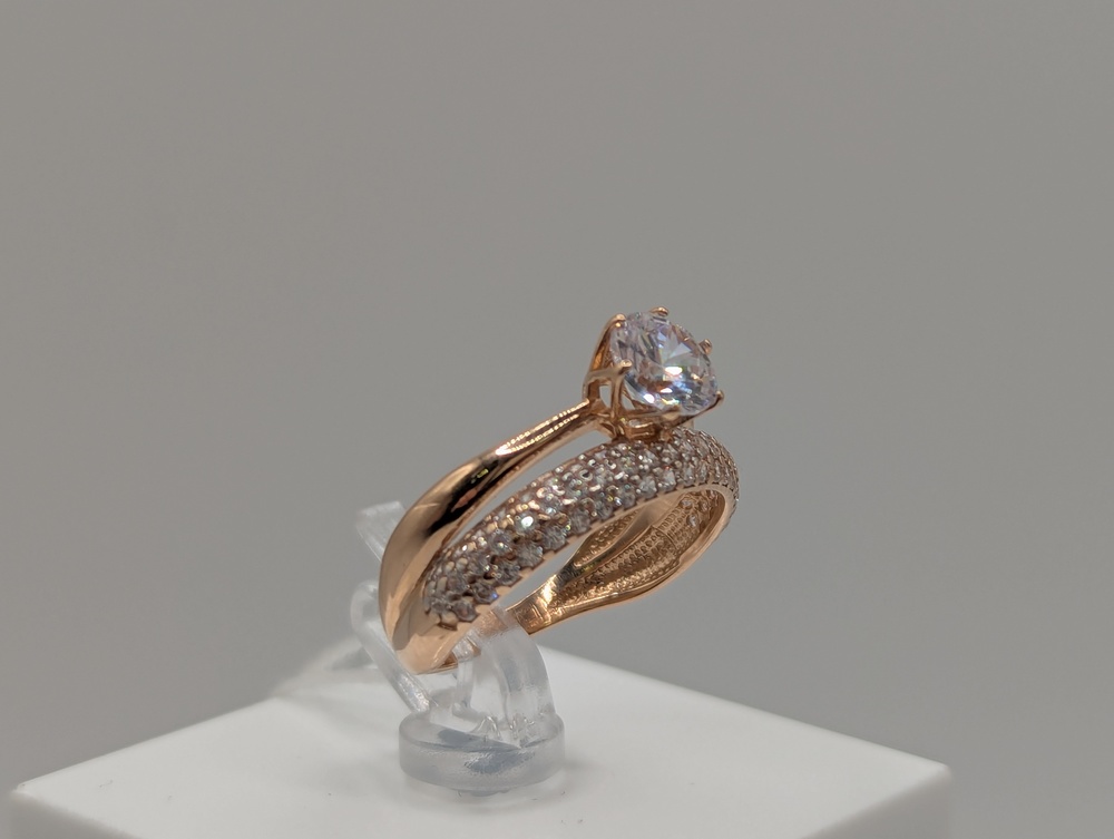 КОЛКМИ585 КОЛЬЦО С КАМНЯМИ (Au 585)