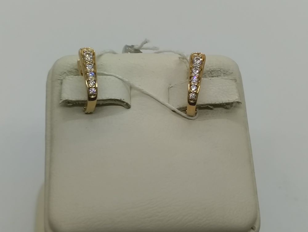 СКМИ585 СЕРЬГИ С КАМНЯМИ (Au 585)