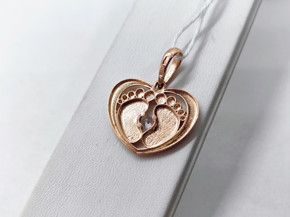 ПОДКМ585 ПОДВЕСКА С КАМНЕМ (Au 585)