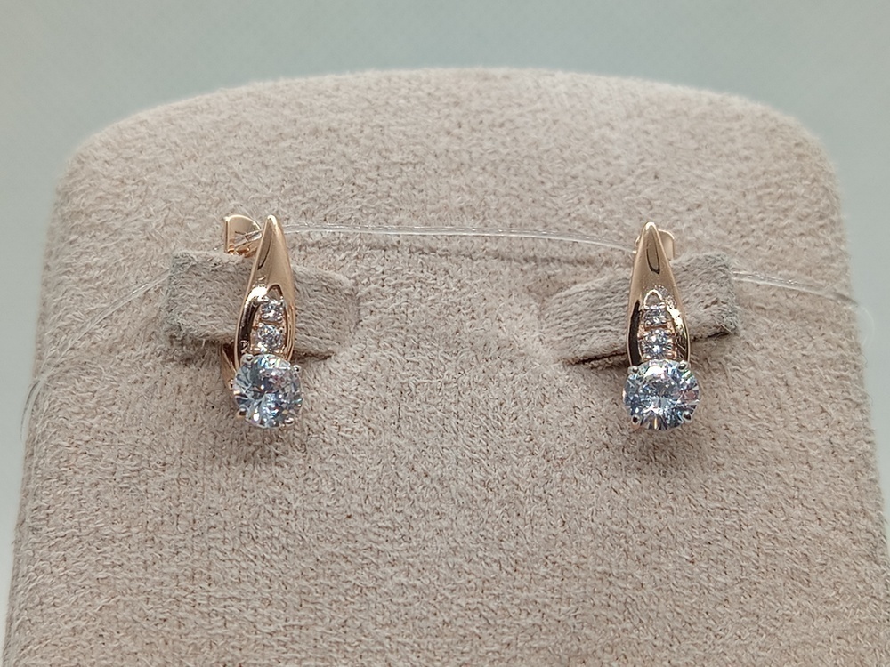 СЕРЬГИ С КАМНЯМИ (Au 585)