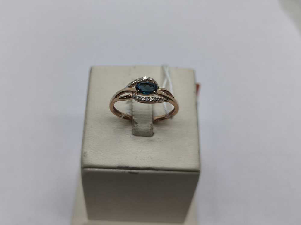 КОЛЬЦО С КАМНЯМИ (Au 585)