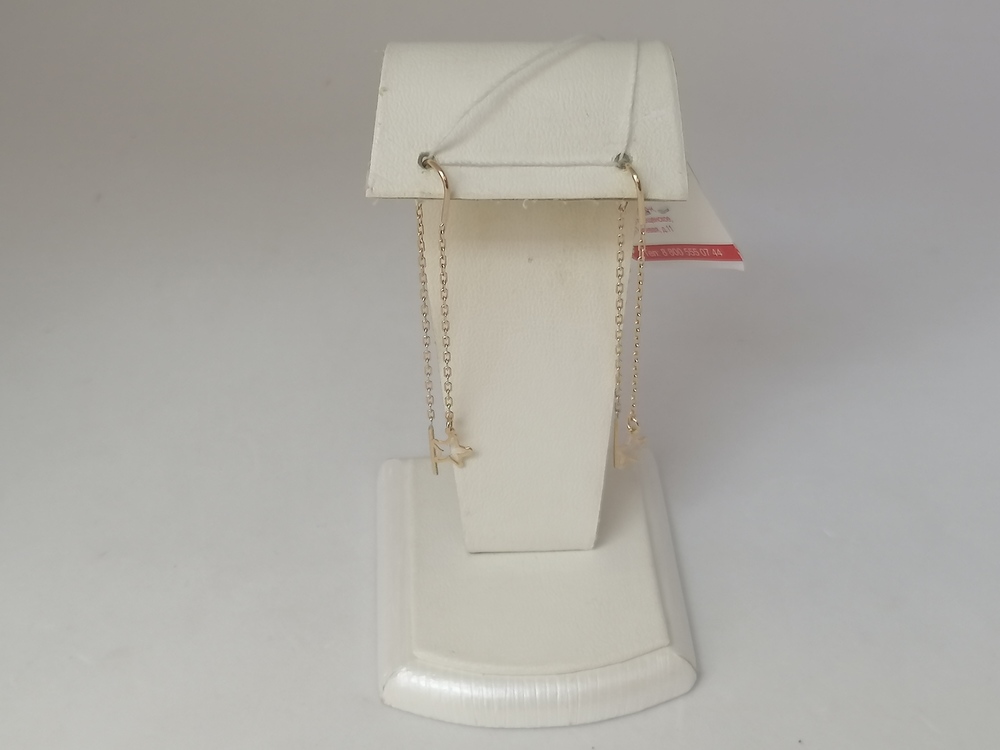 СЕРЬГИ ПРОДЕВКИ без камня (Au 585)