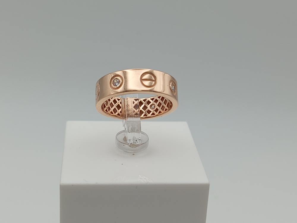 КОЛЬЦО С КАМНЯМИ (Au 585)