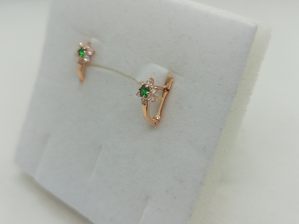 СЕРЬГИ С КАМНЯМИ (Au 585)