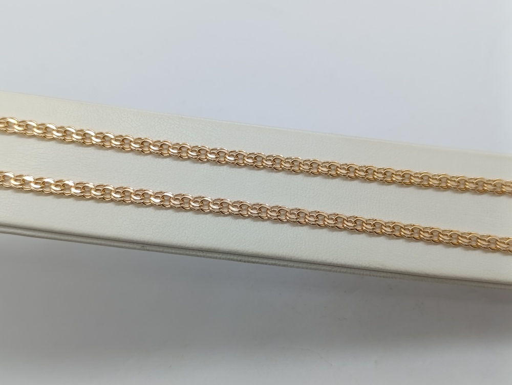 ЦЕПЬ ПУСТОТЕЛАЯ Бисмарк (Au 585)