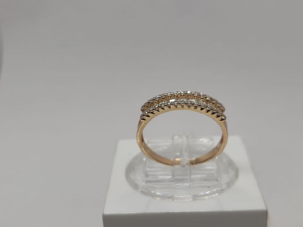 КОЛКМИ585 КОЛЬЦО С КАМНЯМИ (Au 585)