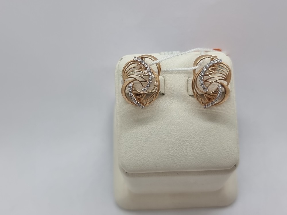 СКМИ585 СЕРЬГИ С КАМНЯМИ (Au 585)